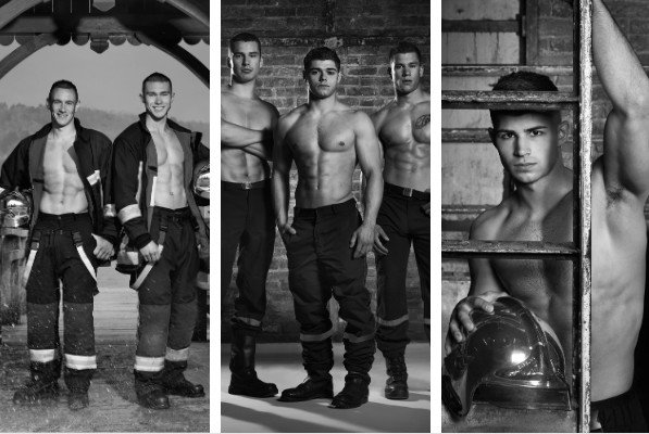 Le calendrier sexy des pompiers pour le challenge Ludovic Martin à