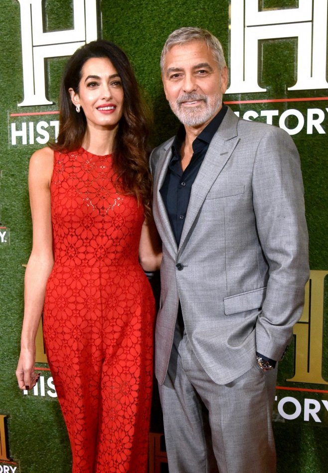 George Clooney et son épouse Amal en septembre 2022