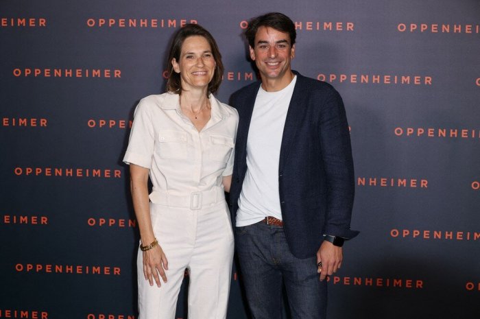 Le couple invité à la première du film Oppenheimer
