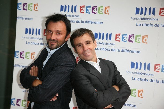David Pujadas et Frederic Lopez en 2008