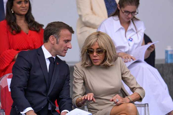 Le couple Macron au défilé du 14 juillet