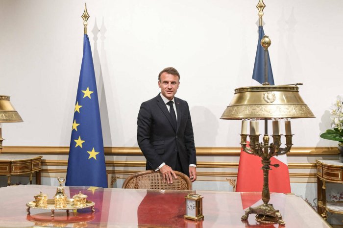 Emmanuel Macron à La Maison de l'Elysée