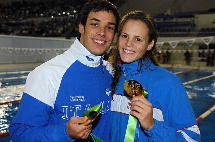 Laure Manaudou et Luca Marin