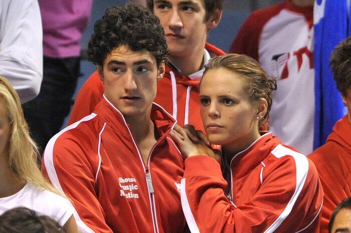 Benjamin Stasiulis et Laure Manaudou