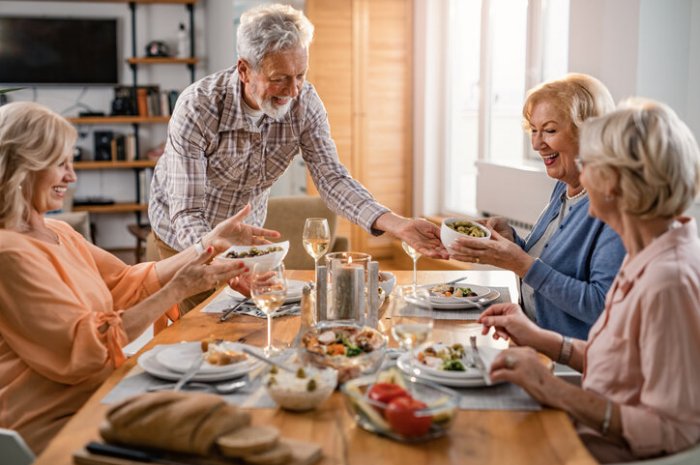 Repas de fête retraités