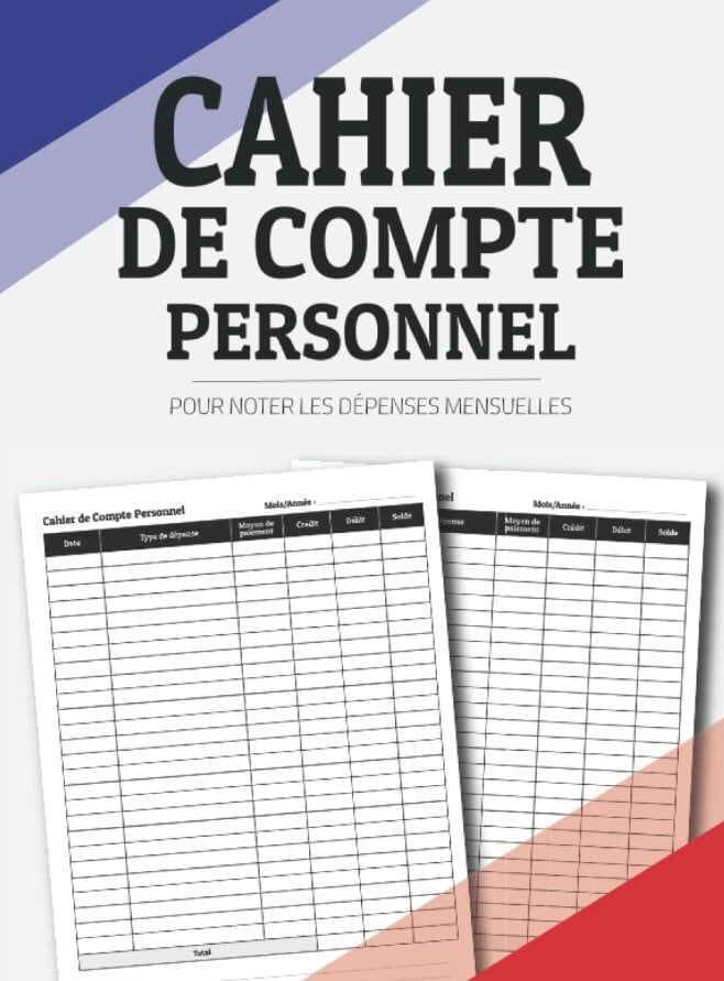 Le cahier de compte personnel