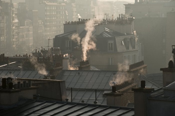 Feu de cheminée Paris