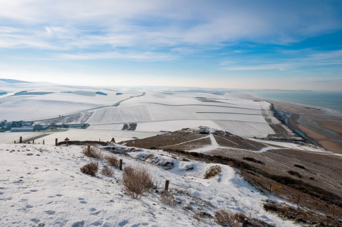 Neige sur le Cap Blanc-Nez