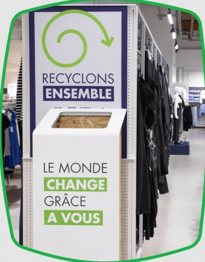 Recyclage vêtements Kiabi