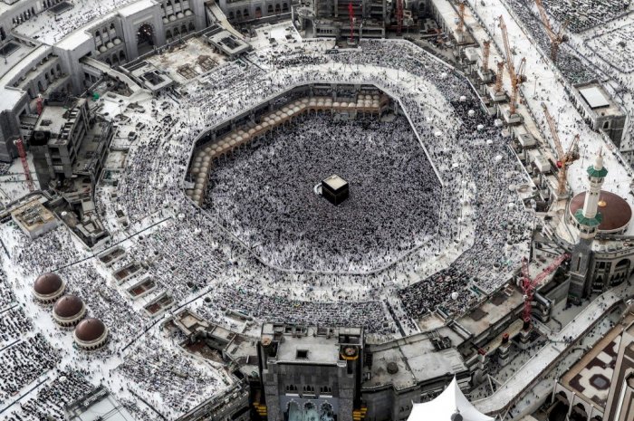 La Kaaba, le lieu le plus sacré de l'islam, situé à la Mecque, en mai 2019