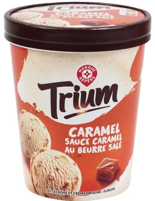 Pot de crème glacée caramel beurre salé Trium 430 g