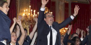 François Hollande (très) content de la qualification de l'équipe de France