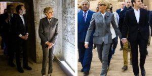 Photos : Les baskets à 700 euros de Brigitte Macron interpellent la presse 