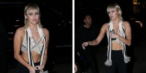 PHOTOS. Miley Cyrus victime d'un accident de décolleté à la Fashion Week de New York