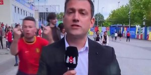 Euro 2024 : « Bande de bat… », le JT de M6 perturbé par un fan Belge après le match contre les Bleus