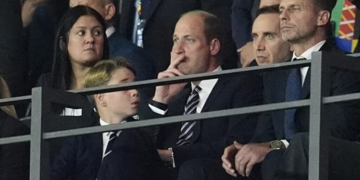 Le Prince William enrage pendant la finale de l’Euro 2024 : et son fils George fait tout comme lui, la vidéo qui fait le buzz