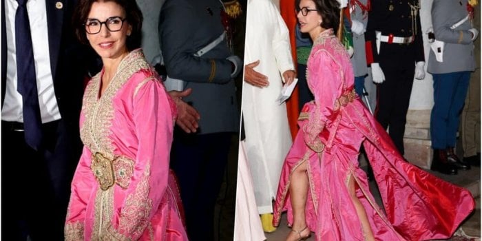 Rachida Dati au Maroc aux côtés des Macron : ce caftan bien flashy qu’elle a choisi pour le somptueux dîner donné par Mohammed VI